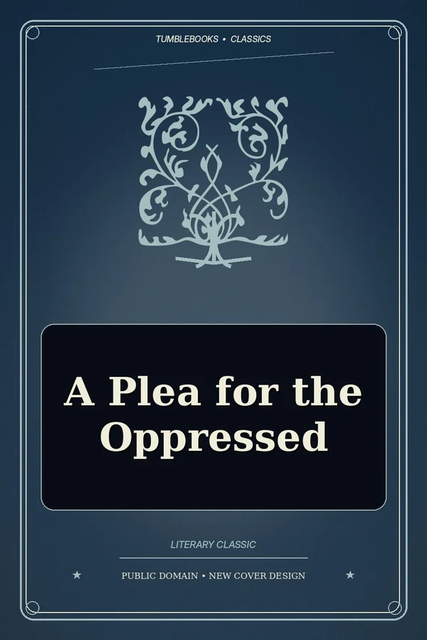 a plea for the oppressed cover