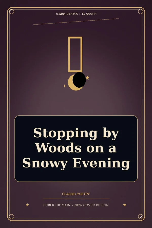 stopping by woods on a snowy evening cover