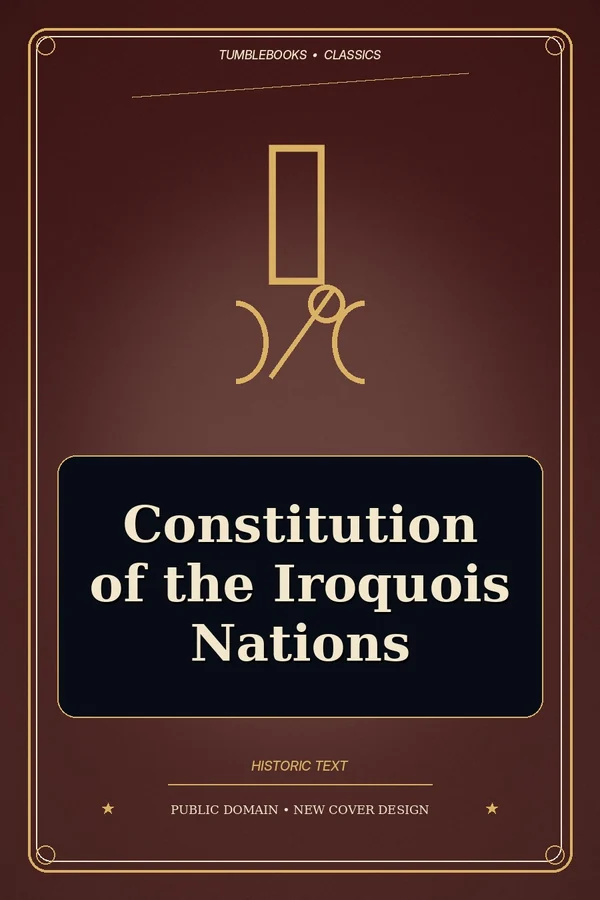 constitution of the iroquois nations cover